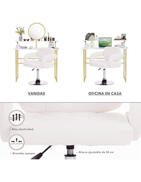 Silla 1 pieza 360° ajustable Gomyhome de cuero