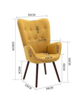 Sillón Gomyhome de terciopelo