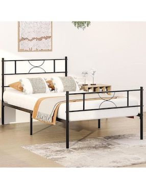 Base para cama armable Gomyhome de metal individual