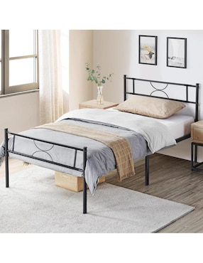 Base para cama armable Gomyhome de metal individual