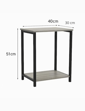 Mesa lateral Vasagle de madera