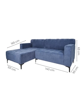 Sala modular izquierda Fold Sochic de poliéster