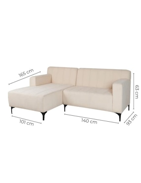Sala modular izquierda Fold Sochic de tela