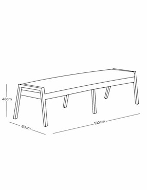 Banca Kansas Moblum de madera