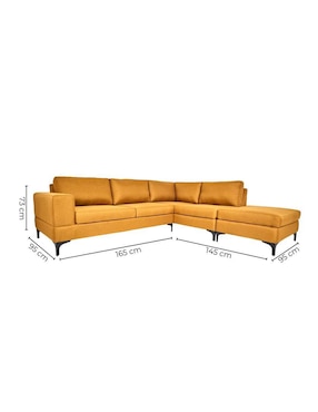 Sala modular derecha Niagara Sochic de poliéster