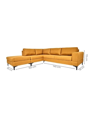 Sala modular izquierda Niagara Sochic de poliéster