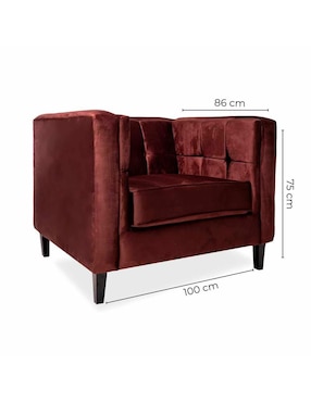 Sillón Madison Sochic de terciopelo