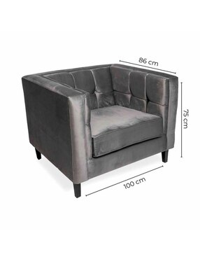 Sillón Madison Sochic de terciopelo