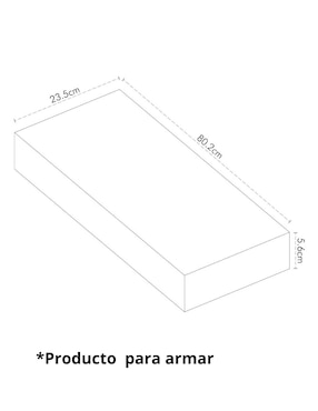 Repisa Cantia Gaviota de aglomerado y MDF