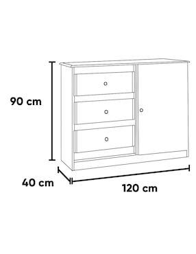 Cómoda Correze Kessa de MDF