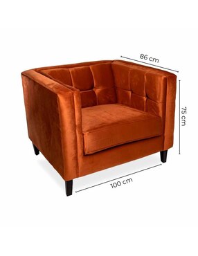 Sillón Madison Sochic de terciopelo