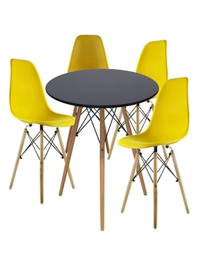 Comedor Oslo Mundo In para 4 personas de cristal templado