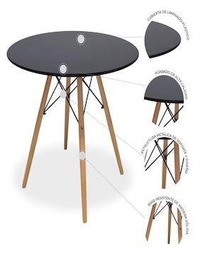 Comedor Oslo Mundo In para 4 personas de cristal templado