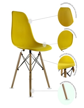 Comedor Oslo Mundo In para 4 personas de cristal templado