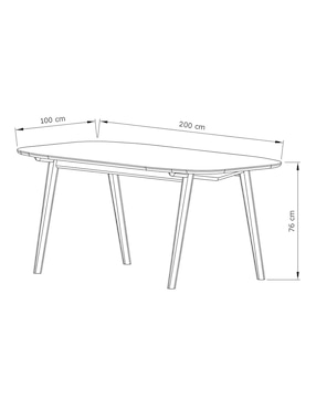 Mesa de comedor armable Trinity Haus