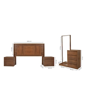 Set recámara Sochic Amida de MDF