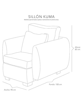 Sillón Kuma Dicasa de lino