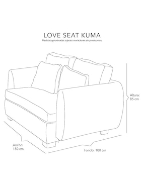 Love seat Dicasa Kuma
