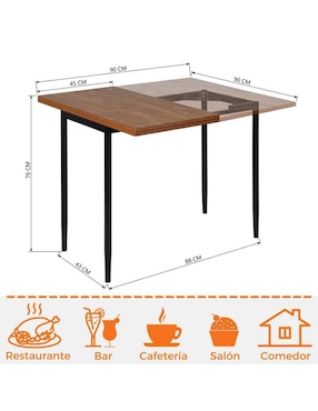 Mesa de comedor armable Plegale Gomyhome