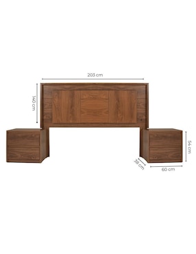 Set cabecera Amida Sochic de MDF
