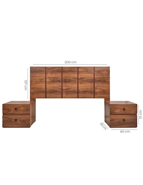 Set cabecera Louvre Sochic de MDF
