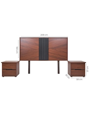 Set cabecera Mallory Sochic de melamina