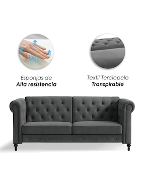 Sofá cama Ilios Innova de terciopelo