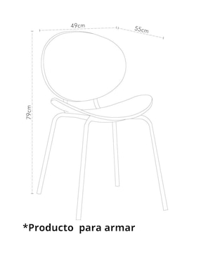 Silla Busteni Cantia de madera y tela