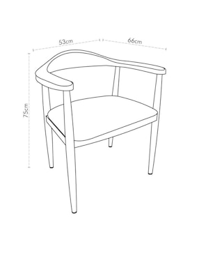 Silla Pereira Cantia de metal y tela