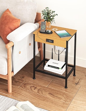 Mesa auxiliar Oakham Furniturer de madera