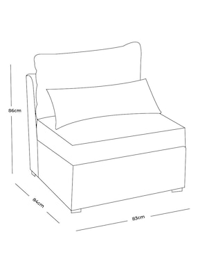 Sillón Alize Moblum de lino
