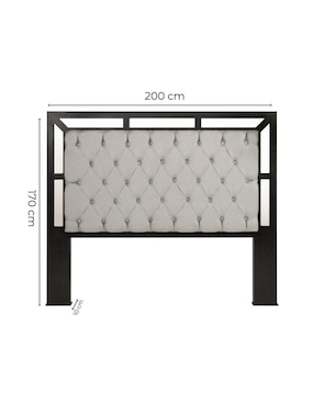 Cabecera Emma Sochic de tela