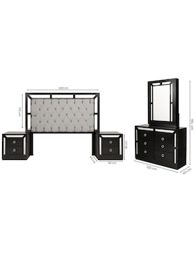 Set recámara Sochic Emma de MDF