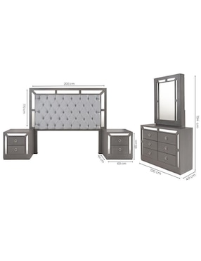 Set recámara Sochic Emma de MDF