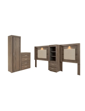 Set recámara Sochic Versalles gemela de MDF