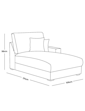 Chaise Amira Moblum de tela