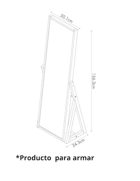 Espejo rectangular Cantia Nuk