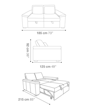 Sofá cama armable Nepal Jöm