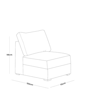 Sillón Amira Moblum de lino