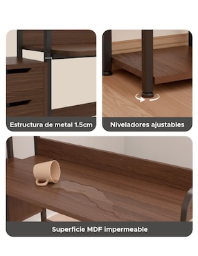 Escritorio armable Contemporáneo X-Pross de MDF
