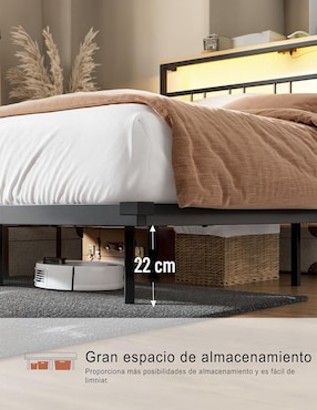 Base para cama armable Fabato de metal