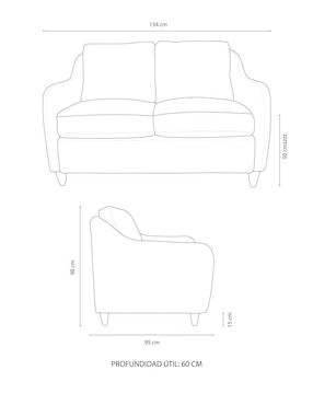 Love seat Toura Niza