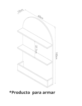 Librero Abeja Cantia de MDF