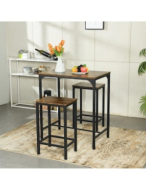 Comedor Barman Gomyhome para 2 personas de madera de nogal