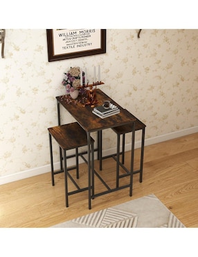 Comedor Barman Gomyhome para 2 personas de madera de nogal