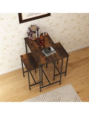 Comedor Barman Gomyhome para 2 personas de madera de nogal
