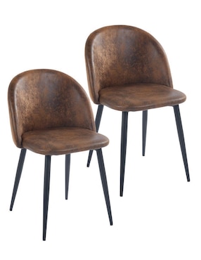 Juego de sillas 2 piezas Elly de madera adulto