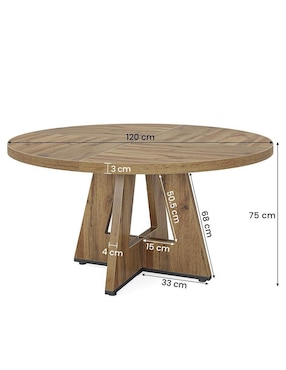 Mesa de comedor armable Fabato