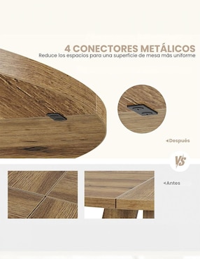Mesa de comedor armable Fabato