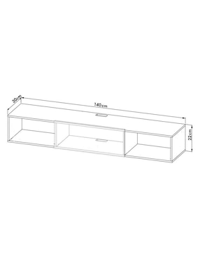 Mueble flotante para TV Hogare de melamina